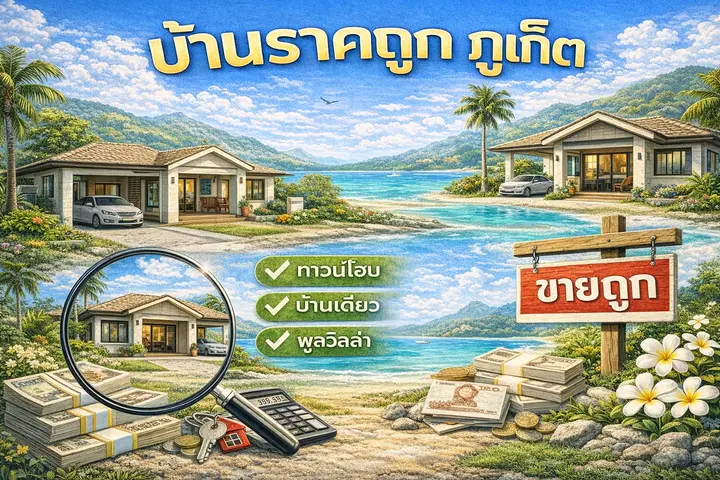 บ้านราคาถูก ภูเก็ต คู่มือหาบ้านงบประหยัดให้ “คุ้ม” และ “ปลอดภัย”