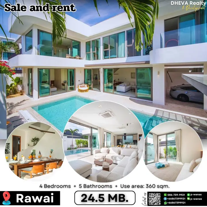 Brand new villa 2025 Sale/rent Saiyuan Rawai