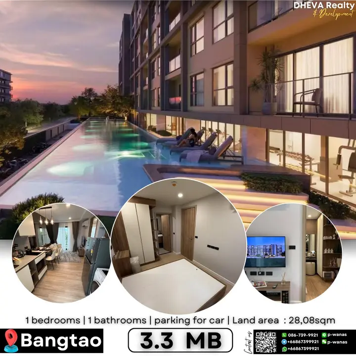 1-Bedroom Condo in Bangtao, Phuket | 3.3M THB | Investment Opportunity