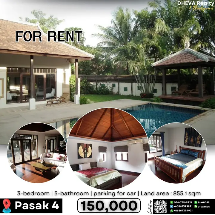 Luxury 3-Bedroom Pool Villa + Office