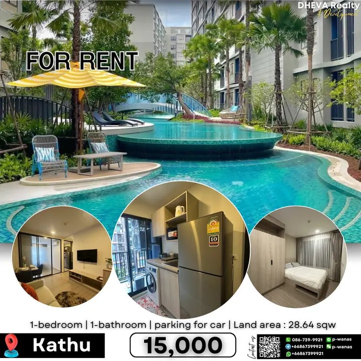 New D Condo Reef for Rent – Kathu, Phuket