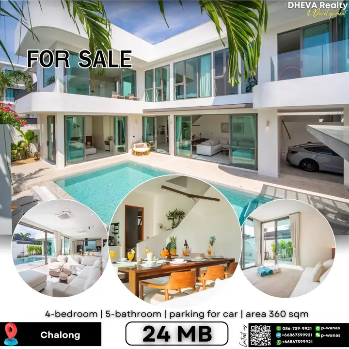 Brand New 2025 Luxury Villa – For Sale / Rent Best Location in Saiyuan, Rawai