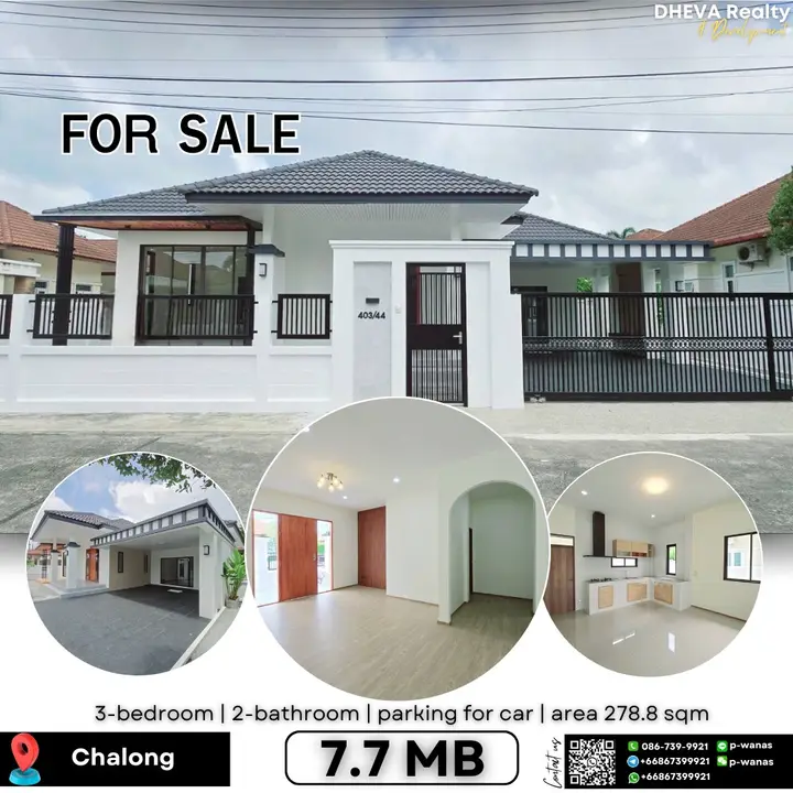 Sun Palm Village Fully Renovated 3-Bedroom House – Chalong, Phuket