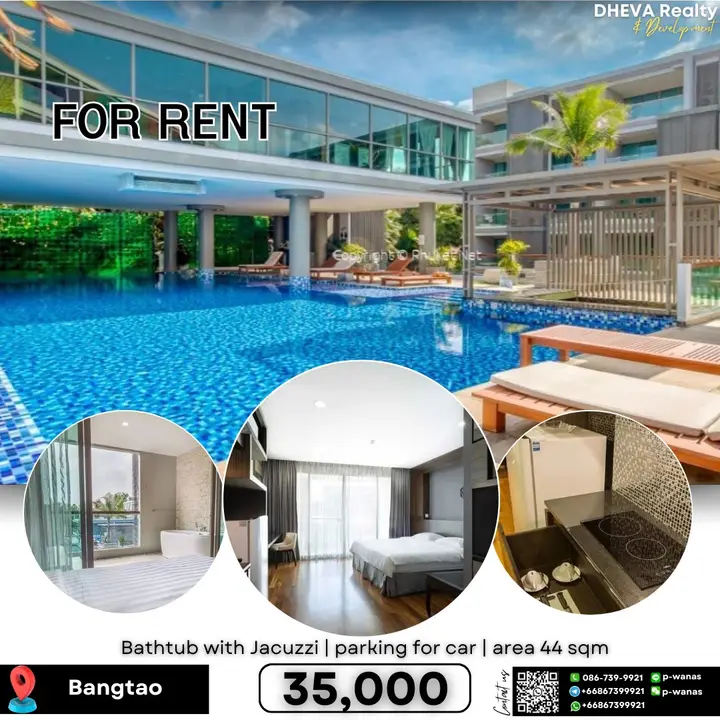 Studio Condo for Rent – The Regent Bangtao