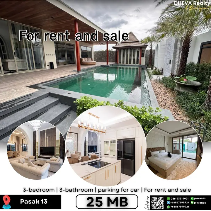 Pool Villa for Rent & Sale – Pasak 13 (Bangtao Area)