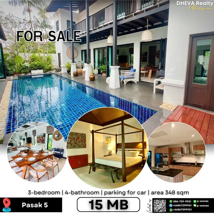ทรัพย์โค Modern Pool Villa for Sale – Pasak 5, Phuket