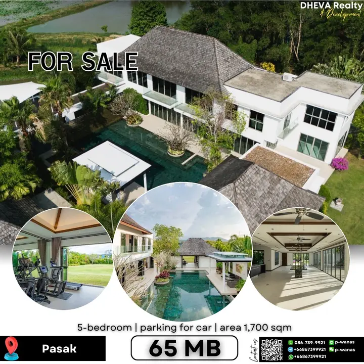 Lake View 5-Bedroom Pool Villa for Sale – Pasak, Cherngtalay (The Lake House)