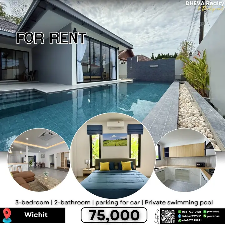 MODERN POOL VILLA FOR RENT – PHUKET TOWN