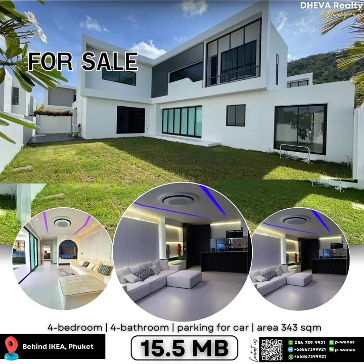 Modern Luxury Home for Sale – Prime Phuket Location Behind IKEA