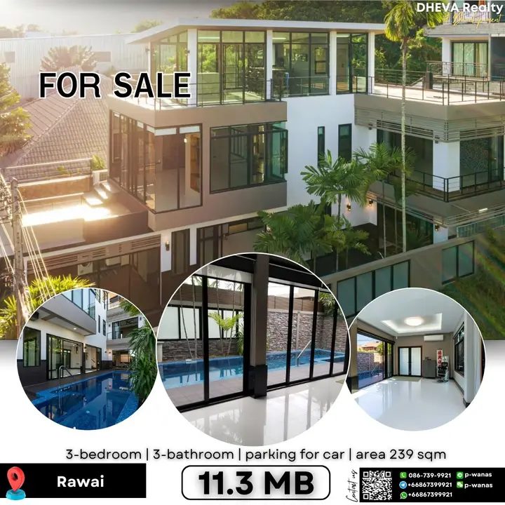 Sea View Pool Villa for Sale – Rawai, Phuket | Seaview from 2nd & 3rd Floors