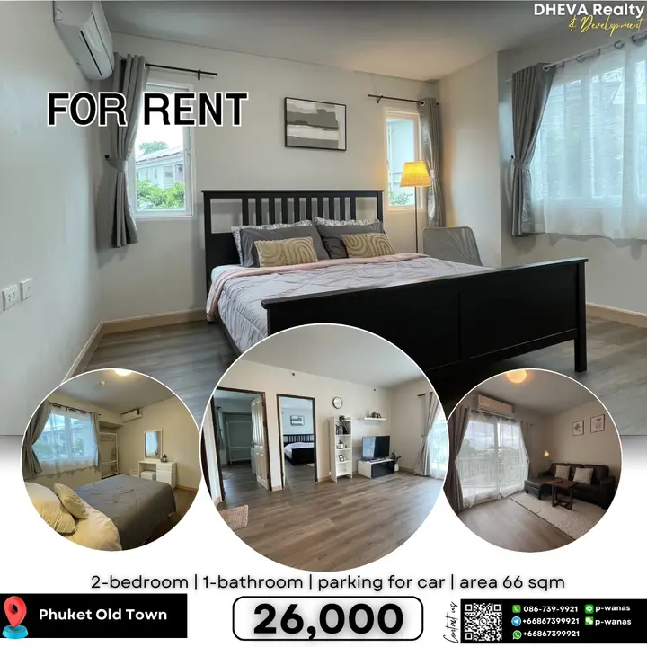 Condo 2 bedrooms 66 sqm near Phuket Old Town