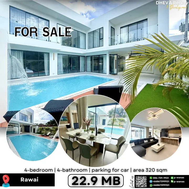 New villa at Rawai For rent and sale
