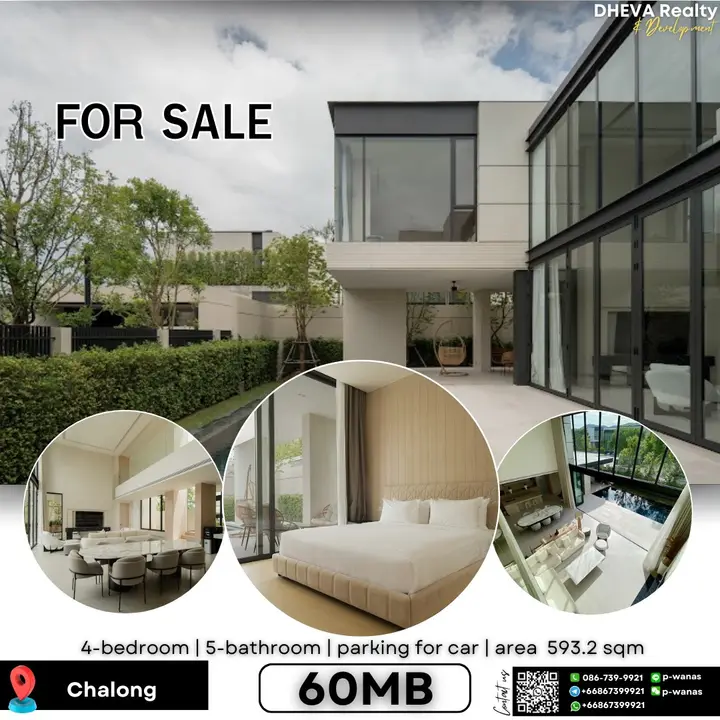Pool villa for rent and sale 4 bedroom 5 Bathrooms